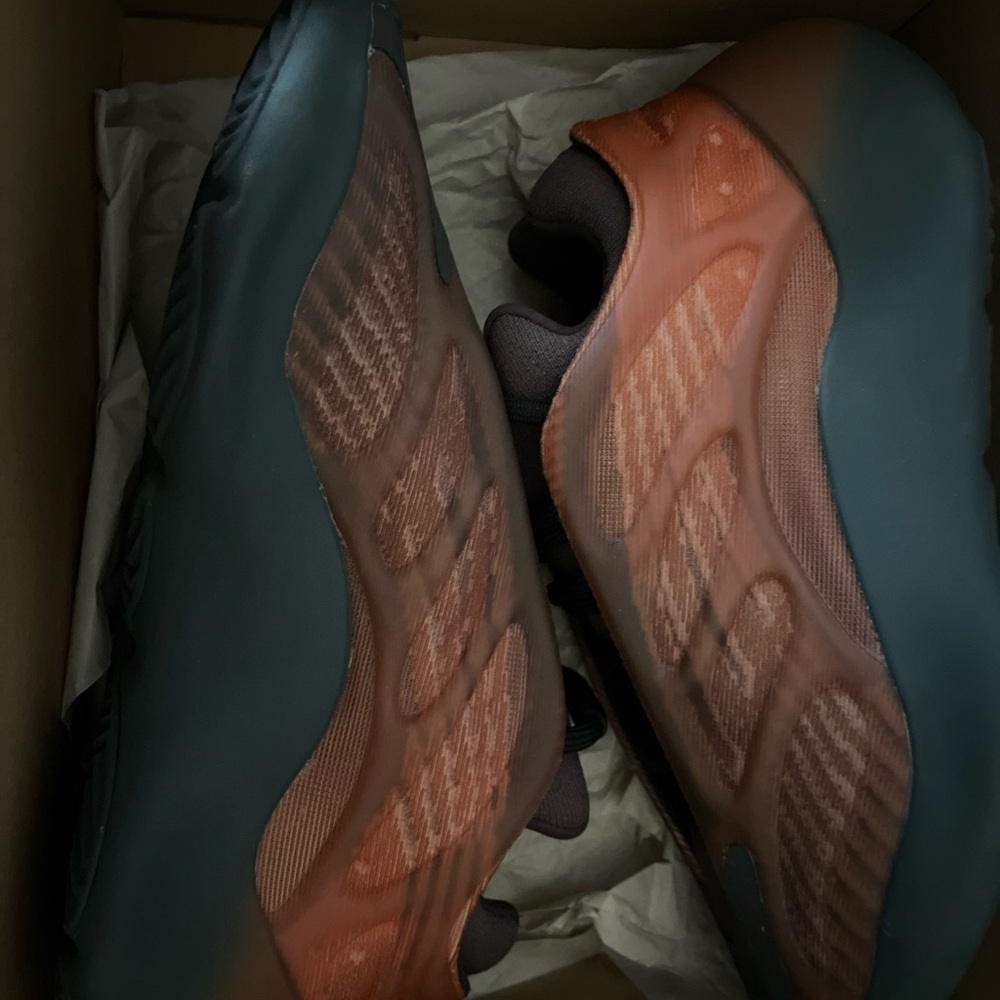 Yeezy Kids Shoes in Orange and Black